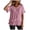 Red, variant on Women's Casual Ruffle Short Sleeve Blouses Oversized Cotton Linen Tunic Tops Summer Loose Fit Ruffled Hem Flowy Shirts (Light Blue, XL)