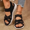 thumbnail image 3 of Pandaie Womens Walking Hiking Sandals Comfortable Arch Support Orthopedic Summer Shoes Mesh Breathable Open Toe Sneakers for Plantar Fasciitis Black 6, 3 of 9