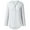 White, variant on UMfun Plus Size Tops S-5XL Zip Front V Neck 3/4 Sleeve Blouses Womens Summer Cuffed Sleeve Casual Tunic Shirts