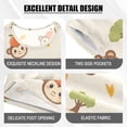 thumbnail image 4 of Monkey Orange Pattern Summer Pajama Set Soft Cotton Short Sleeve Sleepwear 2PCS Pajama Sets Breathable Lounge Set Size 10Y, 4 of 7