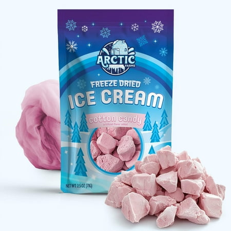 Freeze Dried Ice Cream That Does Not Melt (Bits) (Cotton Candy Pink) (2.5oz)