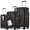 Black, variant on Somago 3 Piece Luggage Set with Cup Holder, Expandable 25% Capacity Suitcase with Shock-Absorbing Braking Spinner Wheels Moon Star Design Hardside Suitcase with TSA Lock