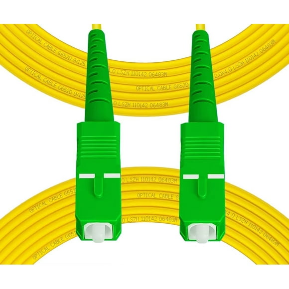 Cable De Conexión De Fibra Fibergaga-15M(50Ft) Os2 Sc/Apc A Sc/Apc Modo Simple Simplex Opción De Longitud: 0,5M(1,6Ft)-100M(328Ft) 9/125M Cable De Fibra Óptica De Internet De 2,0 Mm De Diámetro Compat
