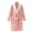 Pink, variant on Kids Girls Solid Color Bathrobe,Baby Toddler Boys Skin-Friendly Soft Robe Pajamas Hooded Bath Towel Sleepwear Casual Cotton Fleece Bathrobe with Belt 4-16Y