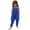 a-Blue, variant on Kids Jumpsuit Loose Sleeveless Jumpsuit Kids Overalls Girls with Pockets Summer Clothes for Girls 1 Year