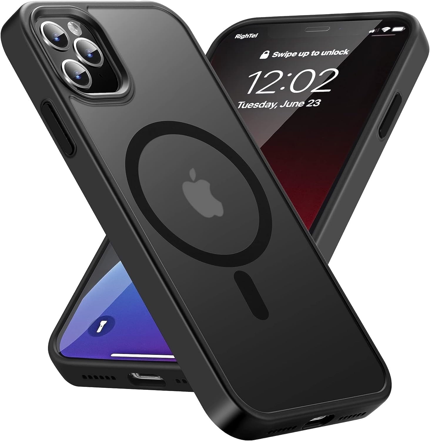 Apple iPhone 11 ブラック 本体 MagSafeケース付き Strong Magnetic Case for iPhone 11 [Compatibilty with MagSafe