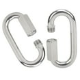 thumbnail image 4 of Secure Connections Compatible with High-altitude Operations, Quick Link Stainless Steel Outdoor Activities Connector, Heavy Duty Locking Carabiner, Rustproof, 4 of 5