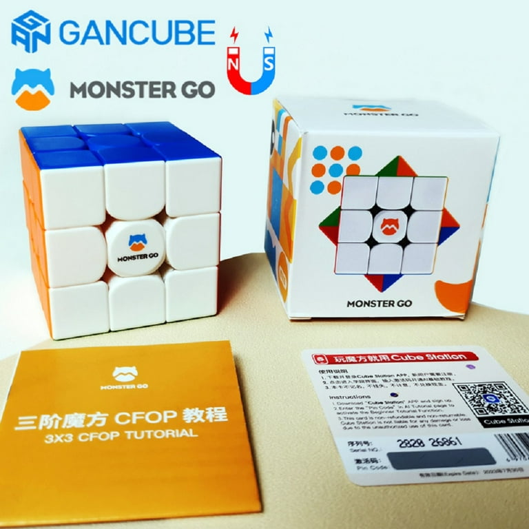 GAN Monster Go M356 3X3X3 Magnetic Stickerless Speed Magic Cube Puzzle Toy