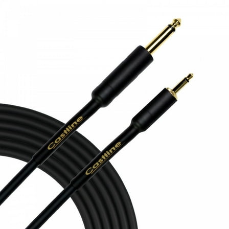2 Ft Castline Gold 1/4" TS to 3.5mm TS Straight Unbalanced Patch Cable Mogami 2524