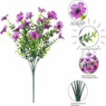 thumbnail image 3 of Nanoei Artificial Flowers, Colorful Artificial Flower Bouquet Set - Silk Floral Arrangements for Home Decor, Wedding Centerpieces, Garden Wreaths (6-Style Pack) Purple, 3 of 8