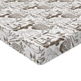 thumbnail image 2 of Ambesonne Golf Fitted Sheet, Basket with Balls Shoes Cart, Twin Size, Cocoa White, 2 of 3