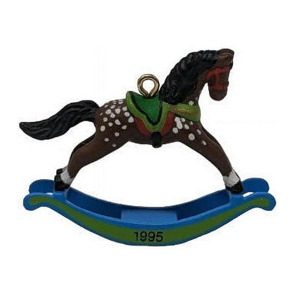 1995 Rocking Horse (Miniature) Hallmark Keepsake Christmas Tree Ornament - QXM4827