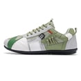 thumbnail image 7 of Men's Fashion Sneakers Thin Sole Lace up Walking Tennis Shoes Running Gym Workout Classic Retro Antislip Trainers Footwear Green Size 9, 7 of 7