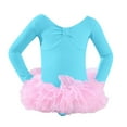 thumbnail image 3 of Toddler Girls' Leotards Long Sleeve Glitter Dance Ballet Tutu Dresses Ballerina Size 4-5T, 3 of 6