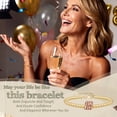 thumbnail image 2 of 40th Birthday Gifts for Women Gold Ring Bracelet Birthday Gifts for Mom Daughter Grandma Sister Friends Coworker, 2 of 7