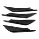 thumbnail image 2 of Deflector De Aletas Divisoras De Parachoques Delantero De Coche Estilo Fibra De Carbono Universal 4 Unids/set Delantero, 2 of 7