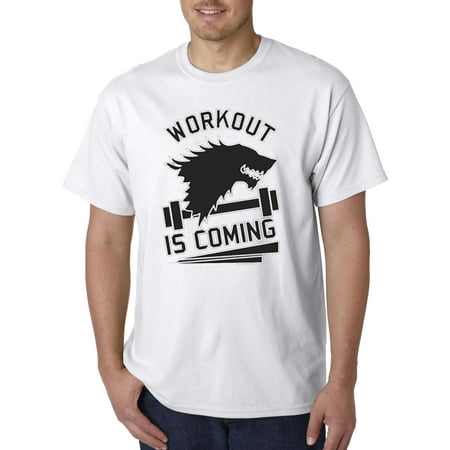 405 - Unisex T-Shirt Workout Is Coming Winter Got Stark (Best Winter Workout Clothes)
