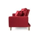 thumbnail image 3 of Sofá Cama de Lino Rojo Makora Modelo Encore, 3 of 8