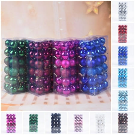 

Ruanlalo Christmas Decoration Eye-catching 36Pcs Shiny Surface Decorative Ball Pendants Vibrant Color Great for Party
