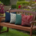 thumbnail image 4 of ARDEN Outdoor Toss Pillow, Set of 2, 16 x 16, Water Repellent, Fade Resistant 16 x 16, Red Leaf Palm, 4 of 5