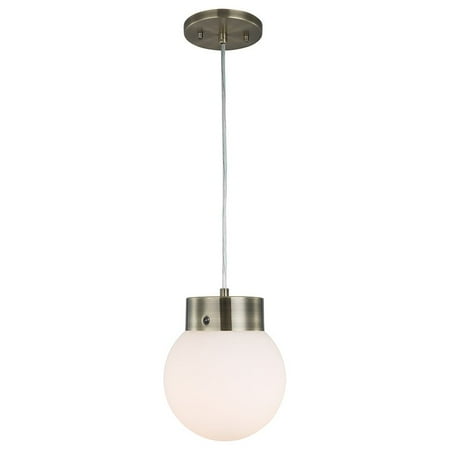 

Woodbridge Lighting Tanner 1-light Metal LED Cluster Pendant in Brass/Opal Ball