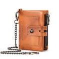 thumbnail image 1 of Purse,Men's Purse With Chain Coin With Purse -theft Men's Leather Chain -theft With -theft With Purse Leather Purse Wallet Coin Chain Leather Wallet With Purse Wallet -theft Wallet, 1 of 7