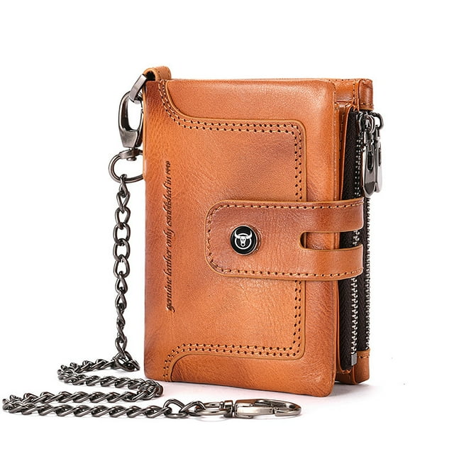 Purse,Men's Purse With Chain Coin With Purse -theft Men's Leather Chain -theft With -theft With Purse Leather Purse Wallet Coin Chain Leather Wallet With Purse Wallet -theft Wallet