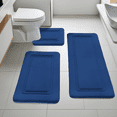 thumbnail image 5 of NTYNTY Super Absorbent Non-slip Bathroom Mat Set of 3,Super Soft and Comfortable Advanced Bath Blanket,Home Decoration Mat,Navy Blue., 5 of 11