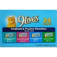 (24 Pack) 9Lives Favourites Wet Cat Food, Seafood and Poultry Variety