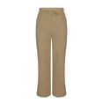 thumbnail image 4 of LEKODE Linen Pants Lounge Pants Summer Pants for Women Running Pants Pull on Pants for Women Plus Size Pants for Curvy Women Exercise Pants Plus Size Pants Golf Pants Khaki M, 4 of 9