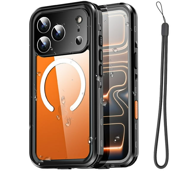 AICase for iPhone 17 Pro Max Case Waterproof [Fit for MagSafe],360° Full Body [IP68 Underwater][Built-in Screen Protector & Lens Protector][12FT Mil-Grade Shockproof] Phone Case for iPhone 17 Pro Max