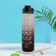 thumbnail image 1 of Tazas de agua de 1000ml para adultos y niños, hervidor deportivo con degradado de paja, regalos (blanco y negro) Ehuebsd Libre de BPA, 1 of 6