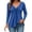 Blue(Ladies Tops), variant on Long Sleeve V Neck Drawstring Tops for Women Trendy Ruched Front Soft Fall Casual Pullover Blouses