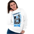 thumbnail image 4 of Brooklyn New York East River Graffiti Unisex Plus Fleece Graphic Sweatshirt Brisco Brands 3X, 4 of 6