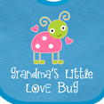 thumbnail image 4 of Inktastic Grandma Little Love Bug Grandchild Girls Baby Bib, 4 of 4