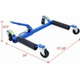 thumbnail image 3 of Historyli 2PC Car Wheel Dolly Jack,Vehicle Positioning with Ratcheting Foot Pedal,Heavy Duty Hydraulic Car Wheel Dolly Jack,Mechanical 1500-lbs,Blue, 3 of 6