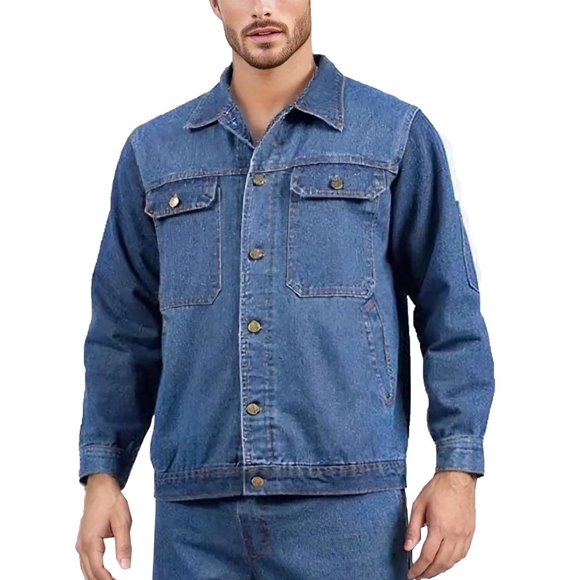 Royal Blue Collared Neck Denim Jackets for Mens Winter Fall Long Sleeve Casual Western with Hood Jackets Hoodies Outerwear Mens Button 2025 Clothing 4XL