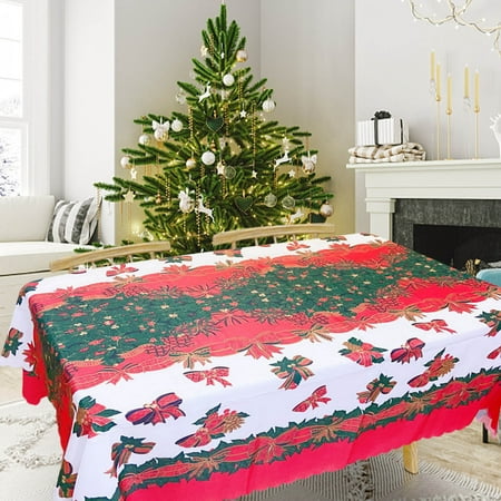 

qucoqpe Christmas Decorations Clearance!Decorative Christmas Tablecloths Cartoon Home Tablecloth Cartoon Christmas Party Decorations Home Decorations Festival Table Cover for Christmas Decor