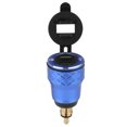 thumbnail image 2 of Enchufe del cargador del puerto USB de la motocicleta de 12V-24V con pantalla LED enchufe de la UE azul Jadeshay A, 2 of 8