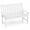 White, variant on Costway Garden Bench All-Weather HDPE 2-Person Outdoor Bench for Front Porch Backyard White