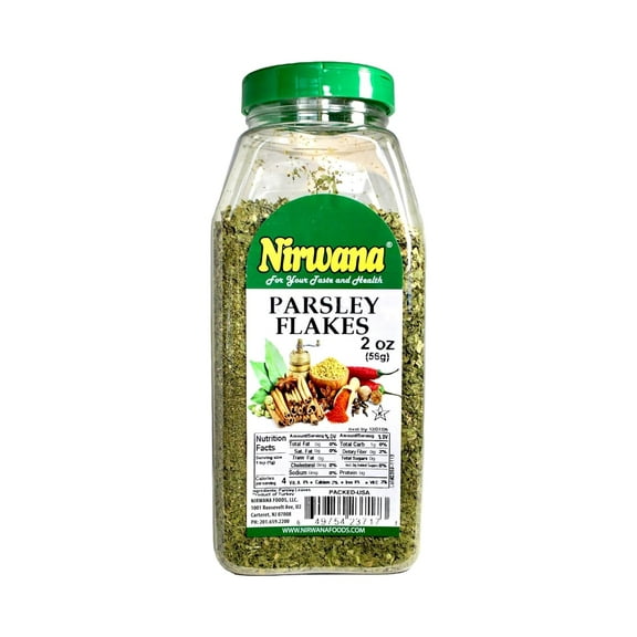 Parsley Flakes – Aromatic & Freshly Dried Herb for Cooking, Seasoning, and Garnishing – Perfect for Salads, Soups, and Savory Dishes 2 oz Jar by Nirwana