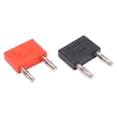 thumbnail image 1 of Khall 2Pcs U37 4mm Double Row Banana Plug Connector 1 To 2 Adapter DIY Cable Connector, 1 of 8