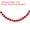 Red*7.5ft, variant on Uxcell 4Pcs Felt Ball Garland Red Pom Pom Garland Handing Balls 8.2 Feet Long 24 Balls for Christmas