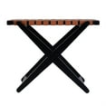 thumbnail image 4 of Butler Specialty Company Cipriani 24" W Wood & Leather Luggage Rack-Brown, 4 of 11