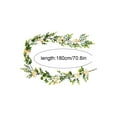 thumbnail image 2 of Gaiwos Artificial Eucalyptus Garland with White Daisies and Butterfly 5.9 FT, Spring Floral Vine Faux Greenery Leaves Garland for Mantle, Fence, Stairway, Wedding Arch, Hanging Basket, 2 of 5