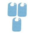 thumbnail image 5 of Gazechimp 3Pcs Adult Bibs Machine Washable Reusable Adjustable for Seniors Elderly Men azure color, 5 of 8