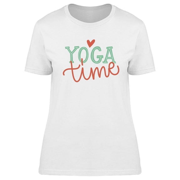 Yoga Time Design T-Shirt Women -Image by Shutterstock, Female x-Large