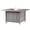 Grey, variant on Aluminum 42-in Square Propane Fire Table with Beads, Covers and Lid