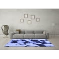 thumbnail image 3 of Ahgly Company Indoor Rectangle Abstract Blue Modern Area Rugs, 2' x 4', 3 of 4
