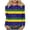 #169-Yellow, variant on Craaazy Women's Fashion Crew Neck Long-Sleeve Mardi Gras Print Casual Pullover Tops Gifts